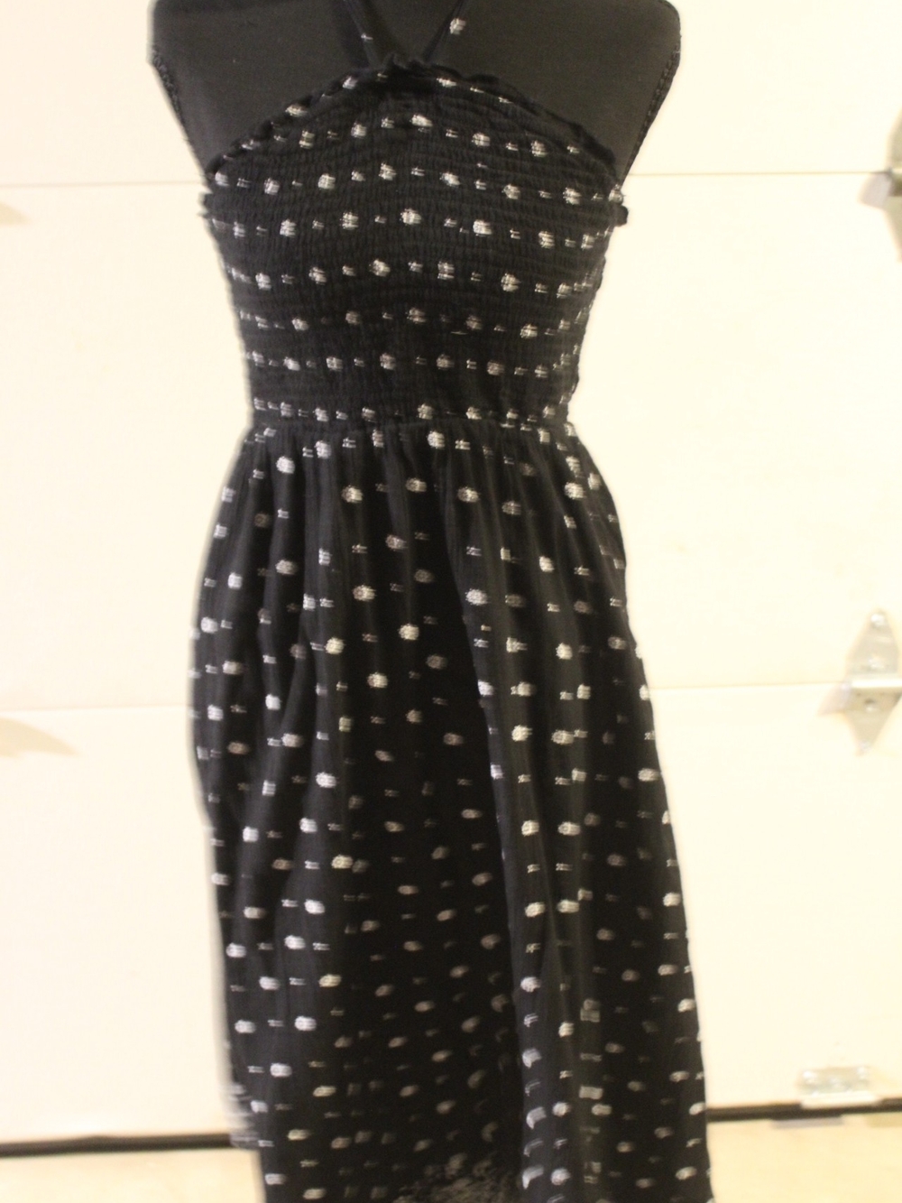 Old Navy Black Polka Dot Blouse